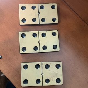 Rustic Domino Coasters.